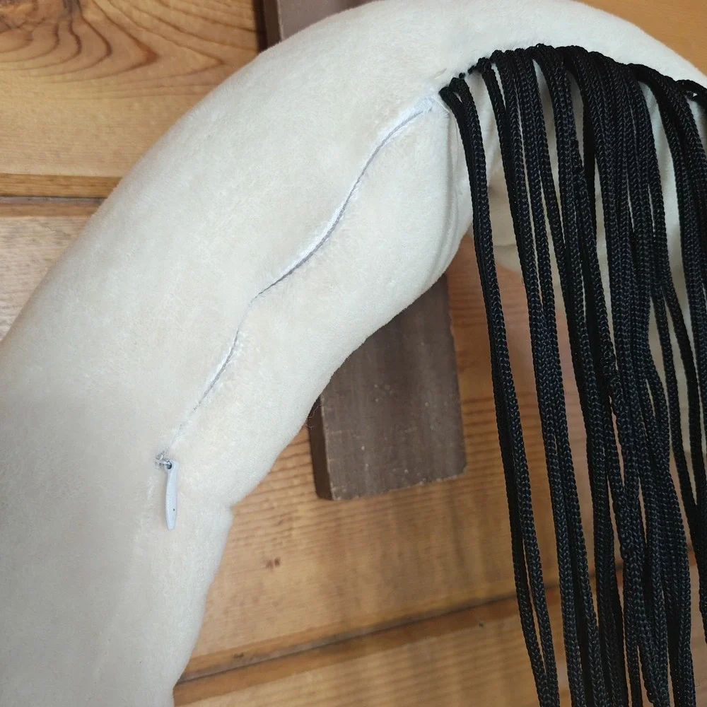 Long‎ Horse 51" Plush Internet Urban Legend Trevor Handerson White w/ Hair - Picture 3 of 5